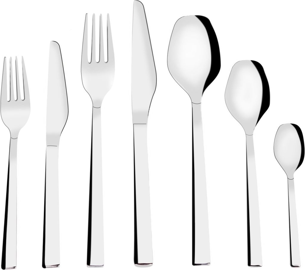 Serenk New York Edelstahl Besteckset 42-Teilig, Set für 6 Personen, Spülmaschinenfestes Besteckset aus 18/10 Edelstahl mit Spiegelglanz, Ideal f...