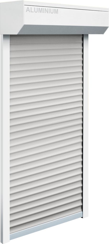 Schellenberg Vorbaurolladen-Set Fenster, 110 x 130 cm, weiß/grau, 20081