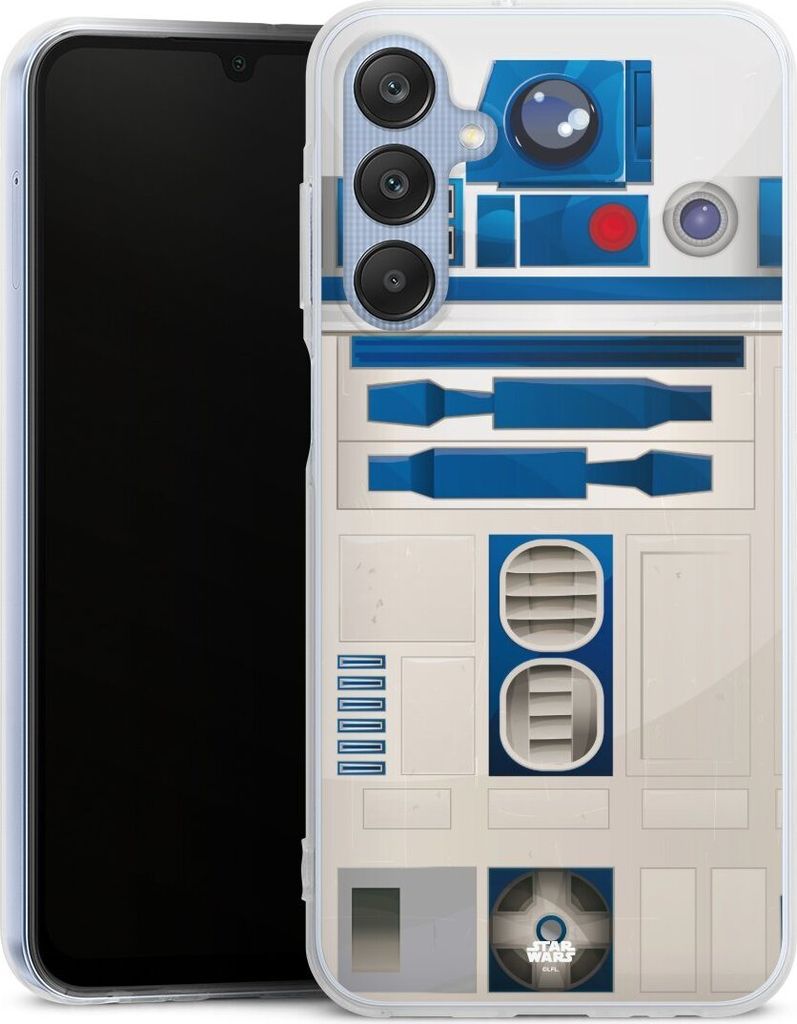 DeinDesign Handyhülle für Samsung Galaxy A25 5G Silikon Hülle Case Smartphone Schutzhülle Fanartikel Star Wars R2D2