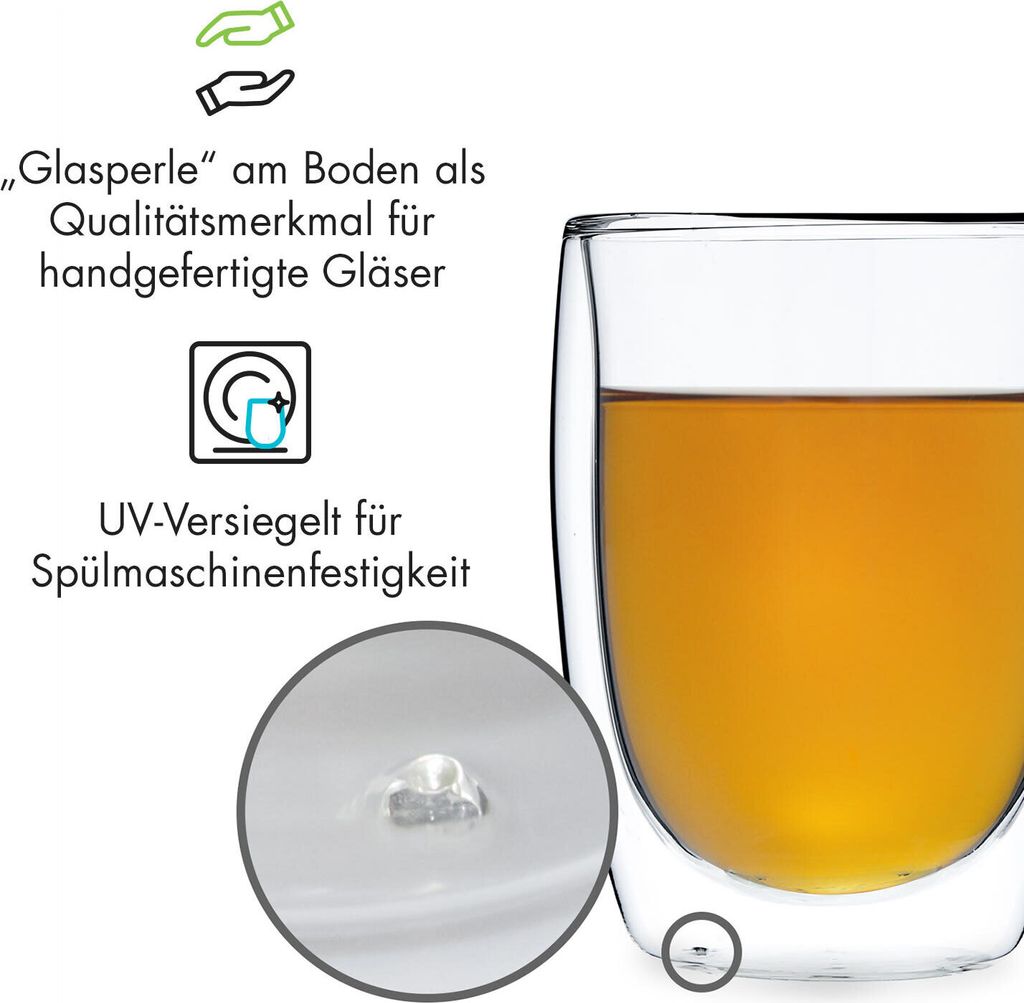 Glaswerk Latte Macchiato Gläser Doppelwandig, Gläser Set Produktbild 6