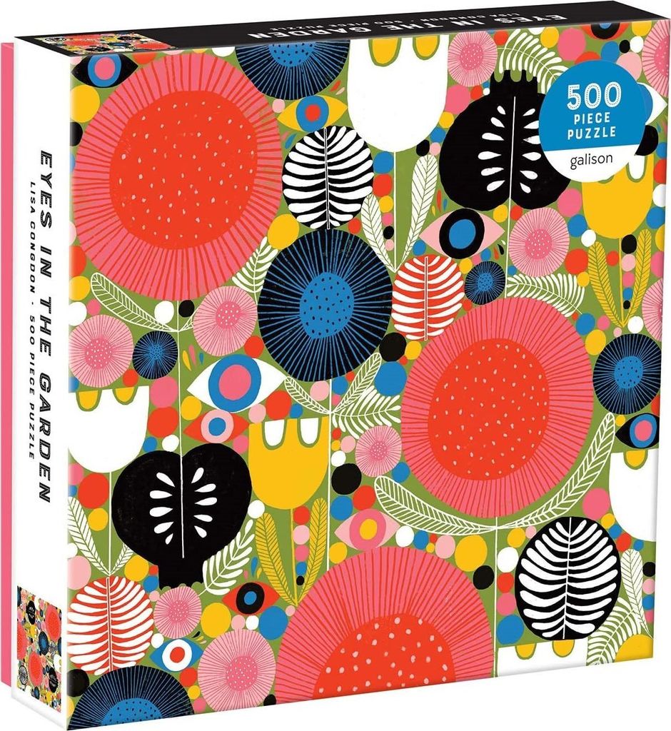 GALISON Quadratisches Puzzle "Augen im Garten" 500 Teile