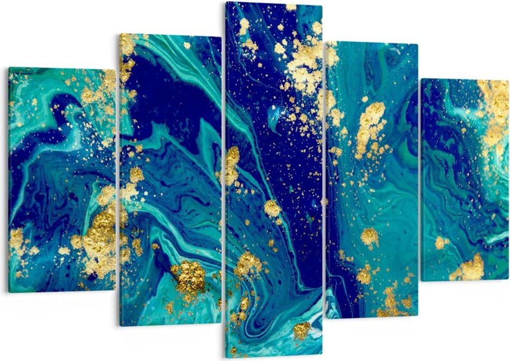 Bild auf Leinwand - Leinwandbild - Abstraktion modern - 150x100cm - Wand Bild - Wanddeko - Leinwanddruck - Bilder - Kunstdruck - Wanddekoration - L...