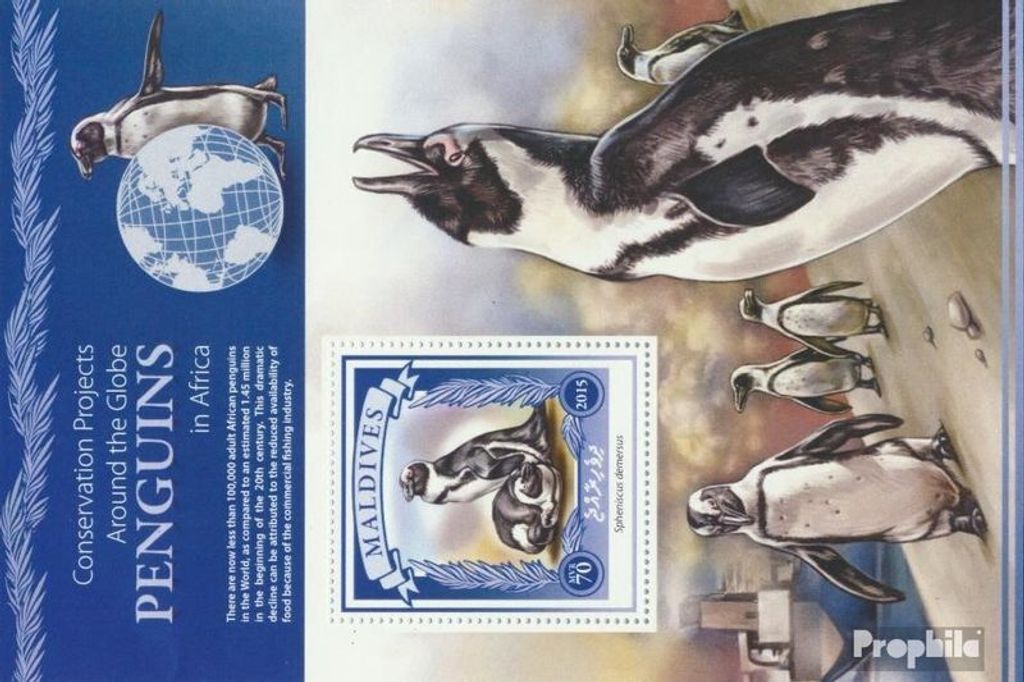 Briefmarken Malediven 2015 Mi Block 849 (kompl. Ausg.) postfrisch Pinguin