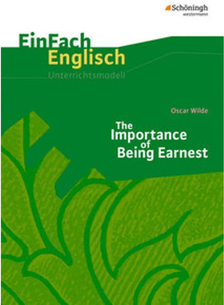 EinFach Englisch The Importance of Being Earnest avec Fiches Cours