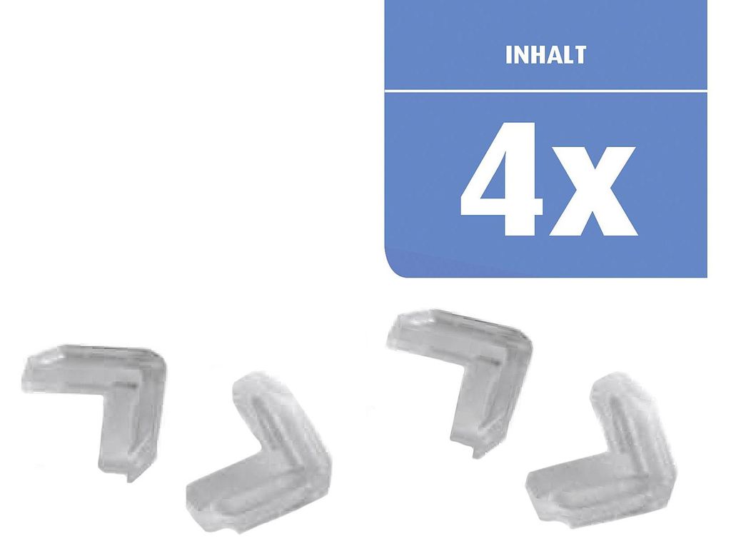 Chrániče rohov Reer pre sklenené stoly, priehľadné, 4 kusy Obrázok produktu 