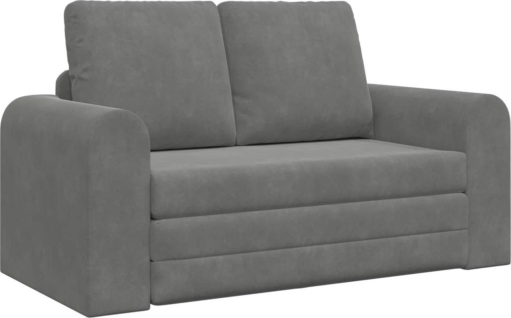 vidaXL Schlafsofa Dunkelgrau 148 x 71 x 83 cm Samt Produktbild 