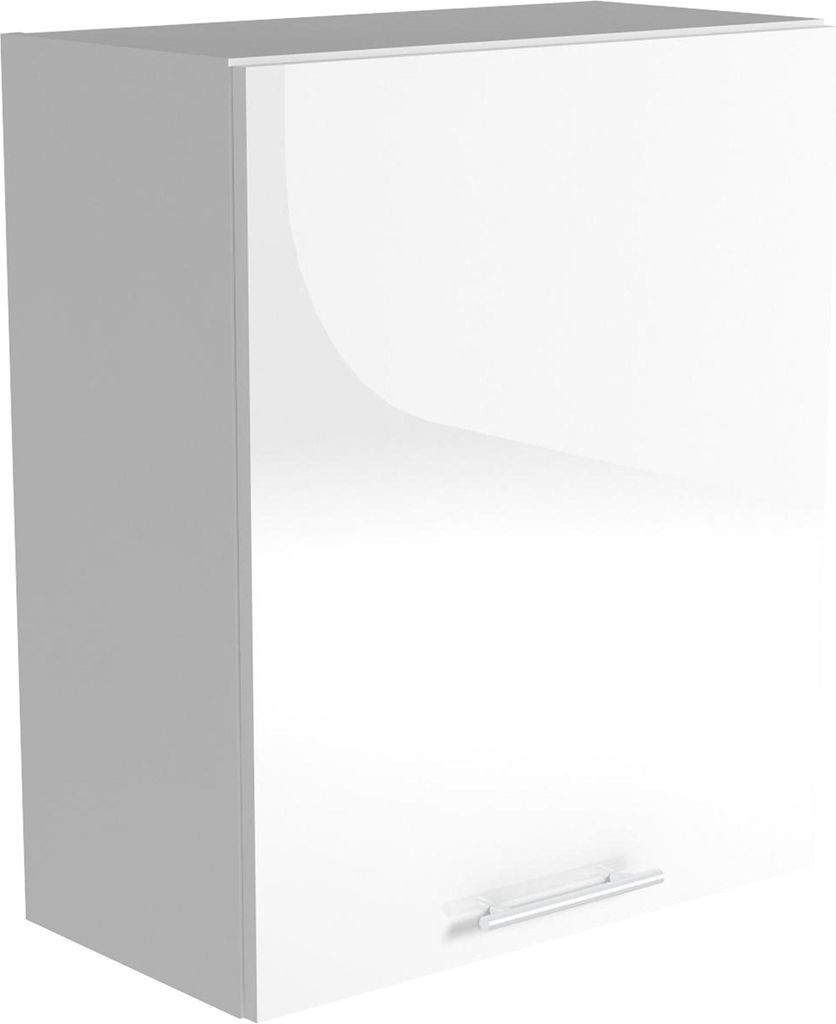 Halmar Oberer, höher Küchenschrank Vento G-60/72 - Weiss weiss Hochglanz