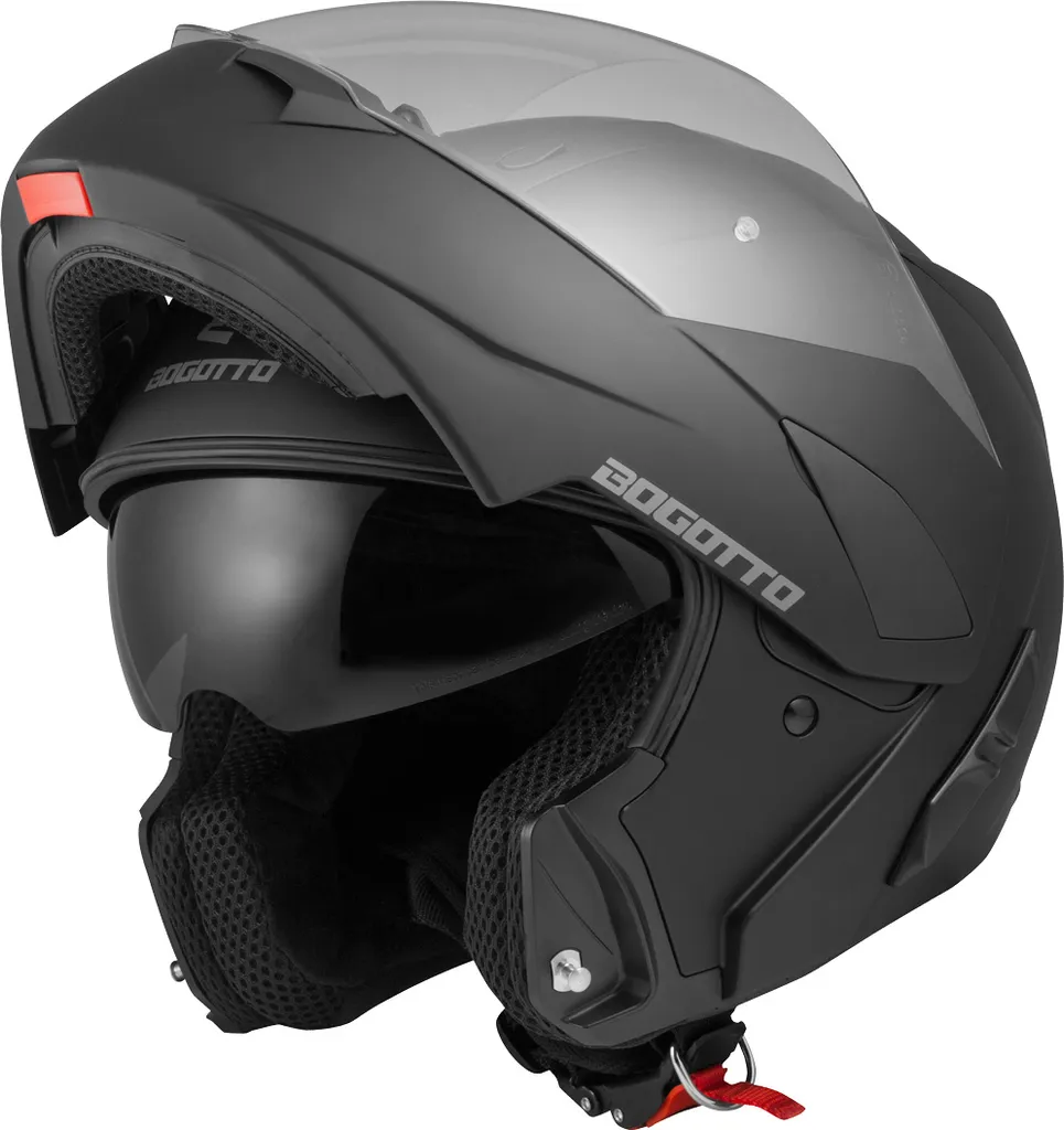 Casque modulable Bogotto V280 noir mat XS avec double visière solaire
