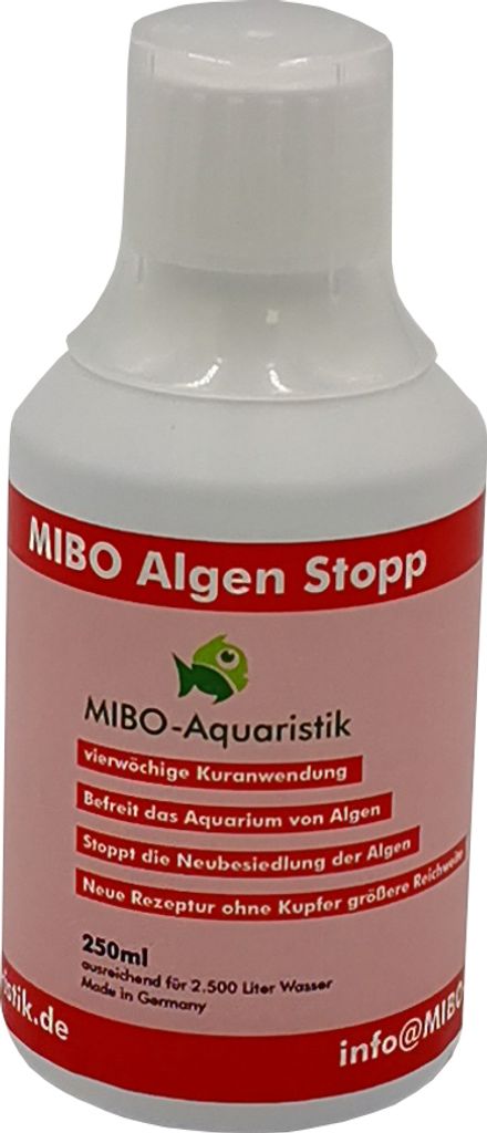 MIBO Algenstopp 250ml Algenvernichter Algen Stopp Aquarium