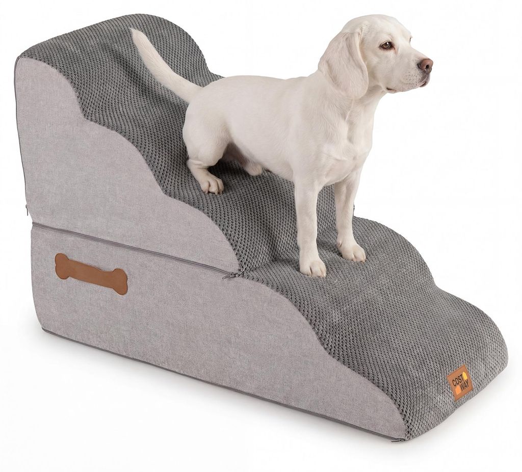 KOMFOTTEU Hundetreppe, Hunderampe aus hochdichtem Produktbild 