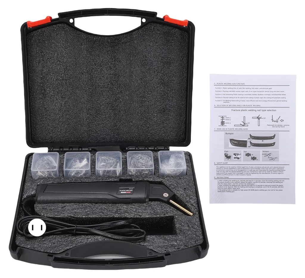 Kit soudure plastique multifonction 5 en 1 avec outils de découpe