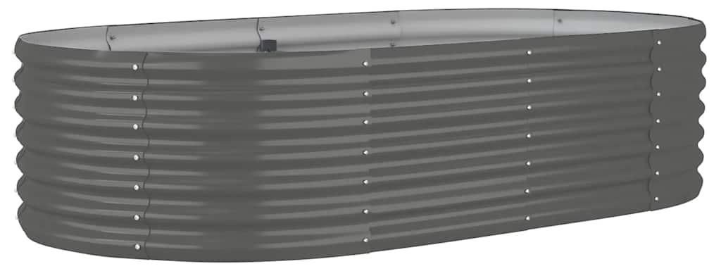 vidaXL Pozinkovaná ocelová vyvýšená postel 152x80x36 cm Obrázek produktu 