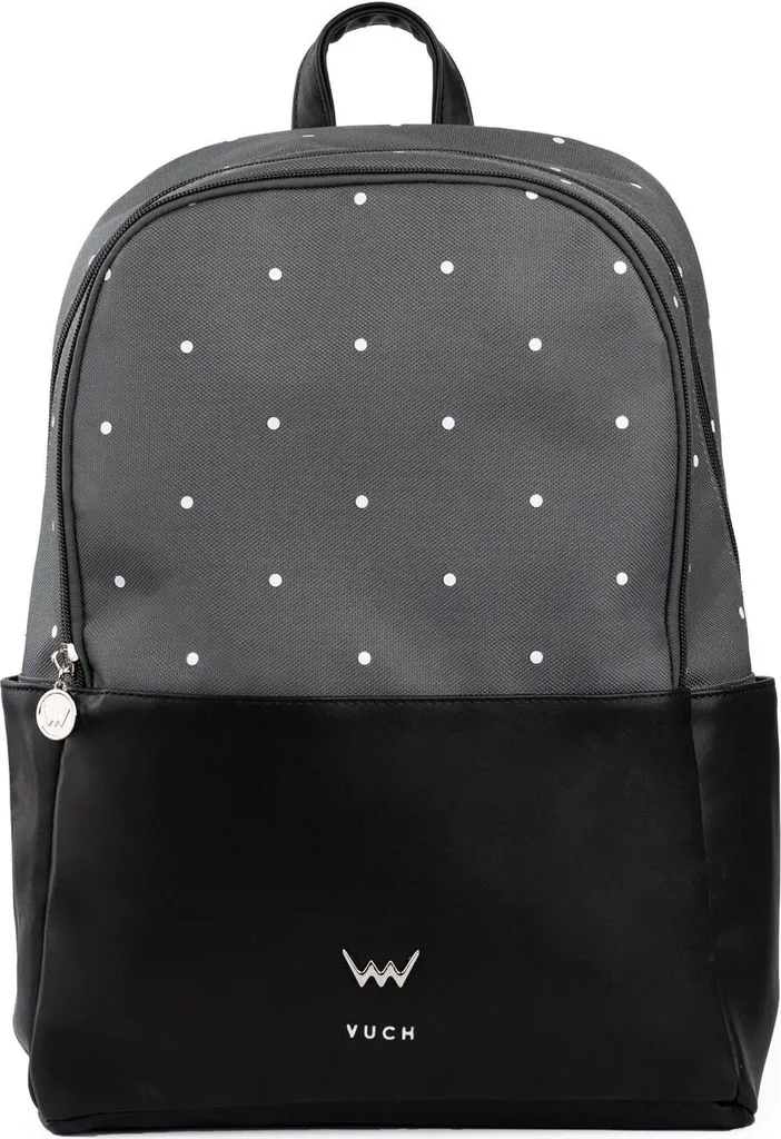 Sac à dos femme Maxel gris-noir Vuch polyvalent pour un look urbain