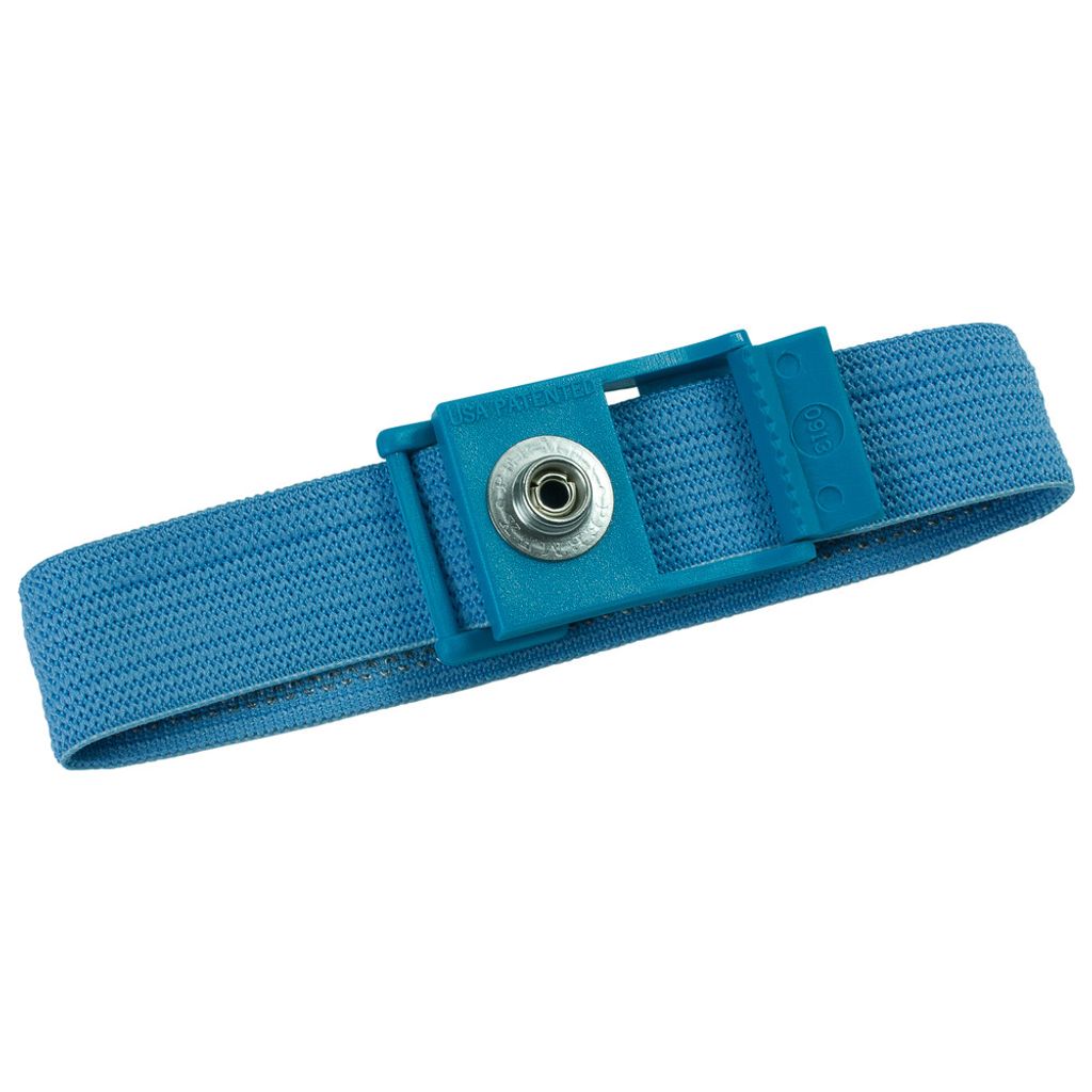 WETEC Handgelenkband, ESD, hellblau, 7 mm (Handgelenkserdungsband Erdungsband)