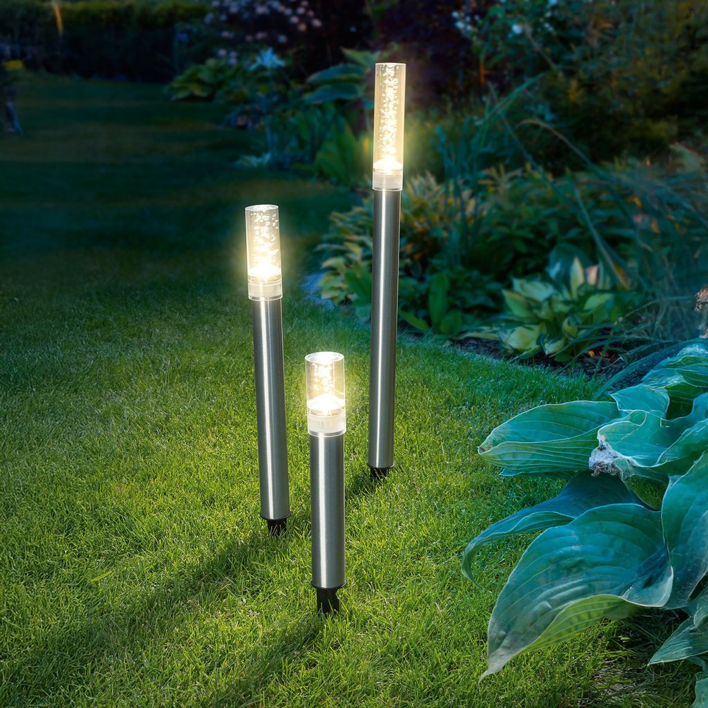 esotec Solar Bâtons lumineux Trio Sticks en set de 3, blanc Image du produit 