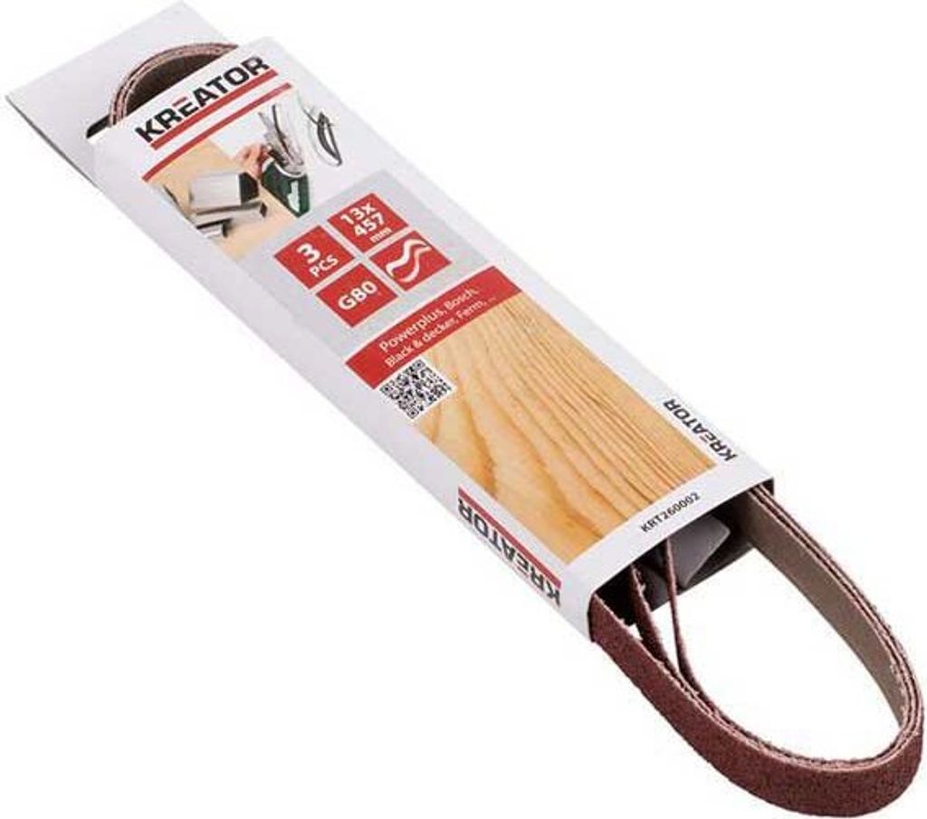sada 3 brúsnych pásov G80 stredne hrubý 13x457mm elektrický Obrázok produktu 