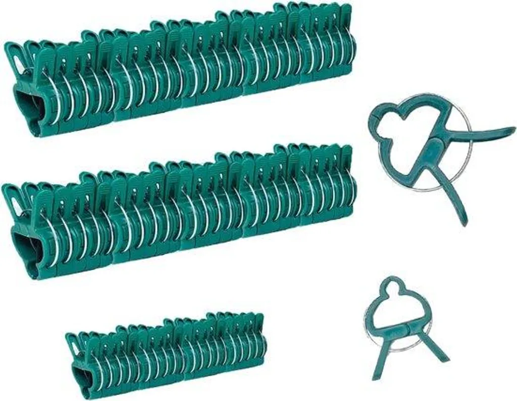 Lot de 50 grandes pinces de jardin et 20 petites pinces pour tuteurs