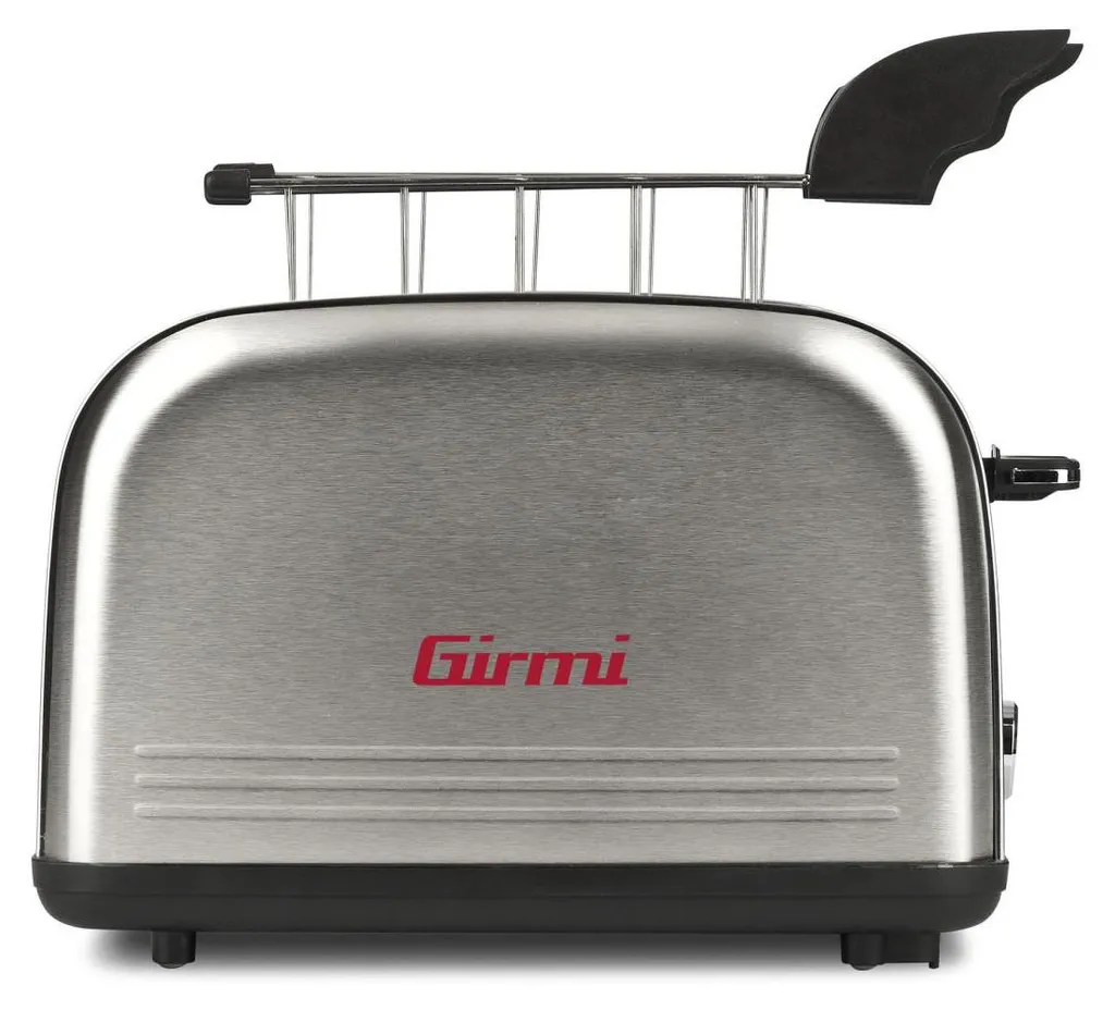 Grille-pain Inox Girmi TP5706 850W avec Tiroir Ramasse-miettes Intégré