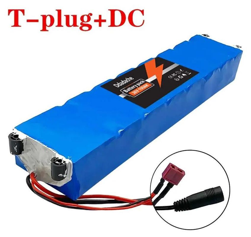 Akku für E-Scooter - 36V 10S3P Li-Ion - 10000mAh 18650 Zellen - Ersatzakku für M365 36V Roller - Anschluss T DC
