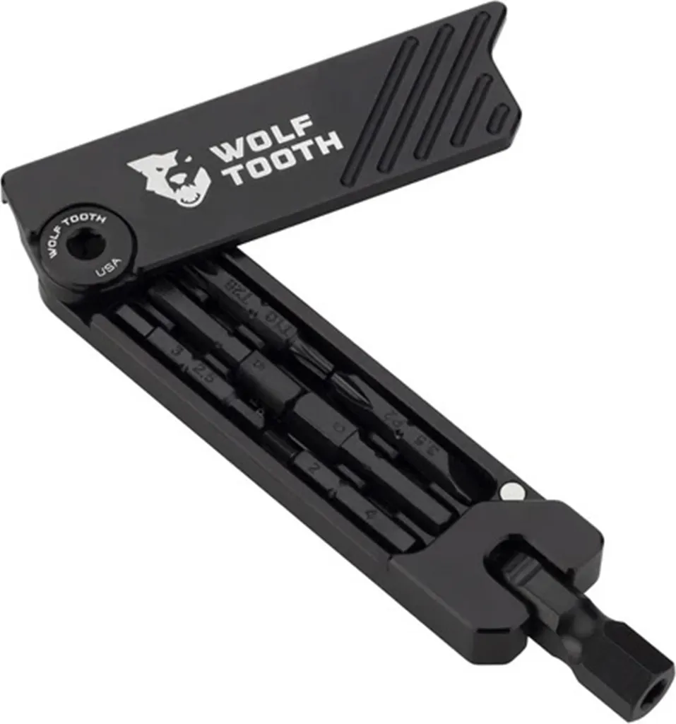 Wolf Tooth Multitool noir : clé hexagonale 6 embouts haute précision