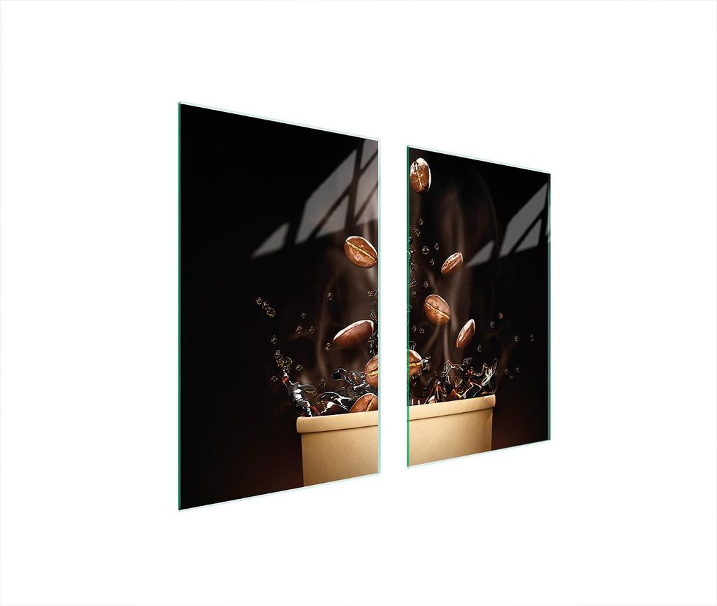 Glasschutzplatte Für Herd 75X52 Kaffee