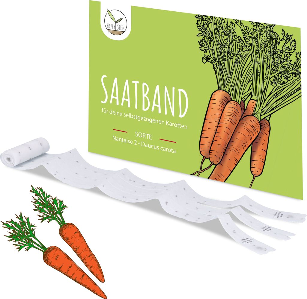 5 m de ruban de semences de carottes (Nantaise 2 - Daucus Image du produit 