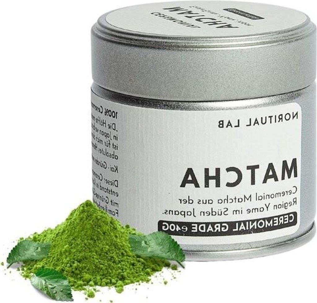 Matcha-Pulver in Zeremonienqualität – Rein und original aus Japan – Erste Ernte – 100 % natürlich und labor – 40 g