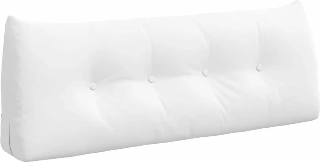 Coussin de Dossier Grand Confort pour Tête de Lit et Canapé Blanc