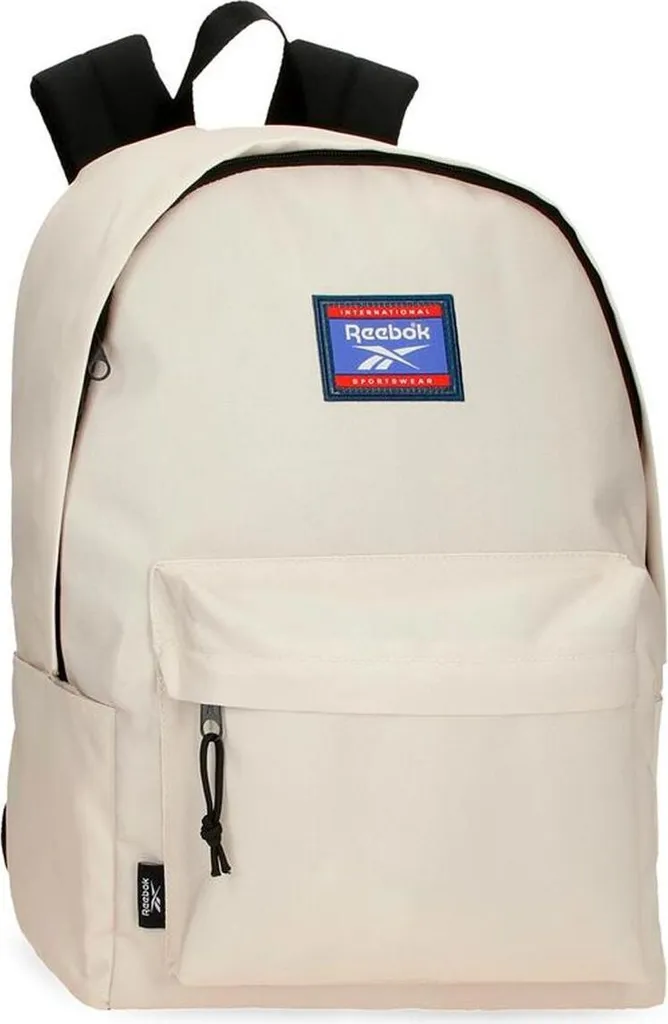 Sac à dos en toile beige Reebok Brooklyn avec compartiment PC 15"