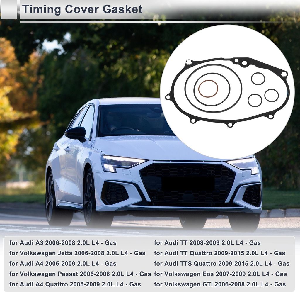 Zylinderkopfdeckel Dichtung Für Audi A3 2006-2008 2.0L L4 Für Volkswagen Jetta 2006-2008 2.0L L4 Zylinderkopfdeckel Dichtung Ersatz Nr 06F198107A...