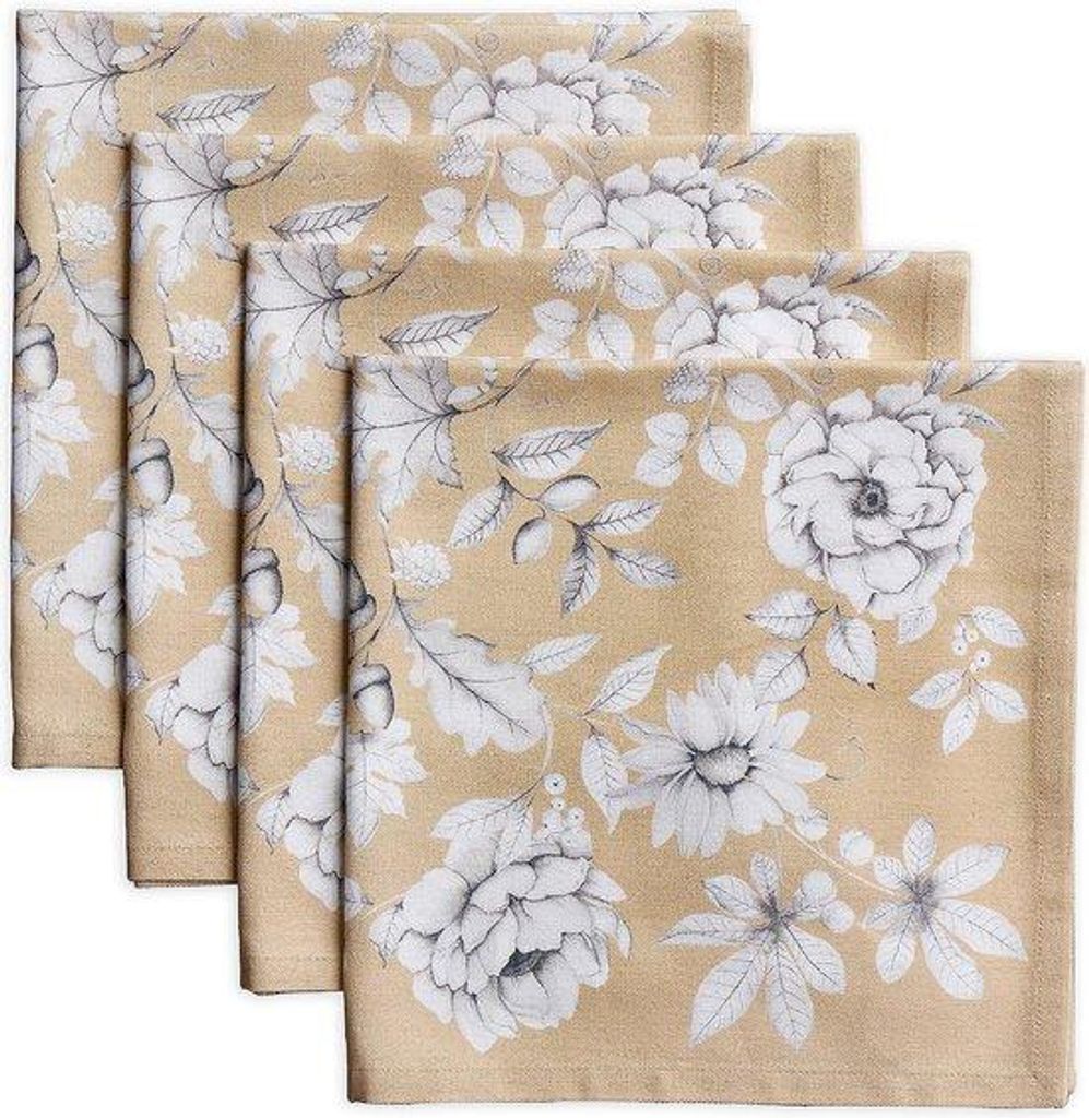 Set aus 4 Baumwollservietten, weich und bequem, ideal für Familienessen | Hochzeiten | Cocktails | Küche | zu Hause | Thanksgiving/Weihnachten (4...