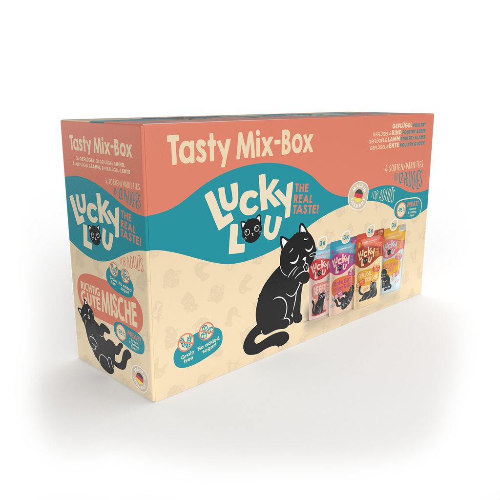 Lucky Lou PB Lifestage Adult Tasty-Mix 12x125g