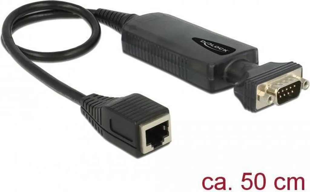 Convertisseur RS-232 vers Ethernet 100 Mbps Delock 62976 Haute Vitesse