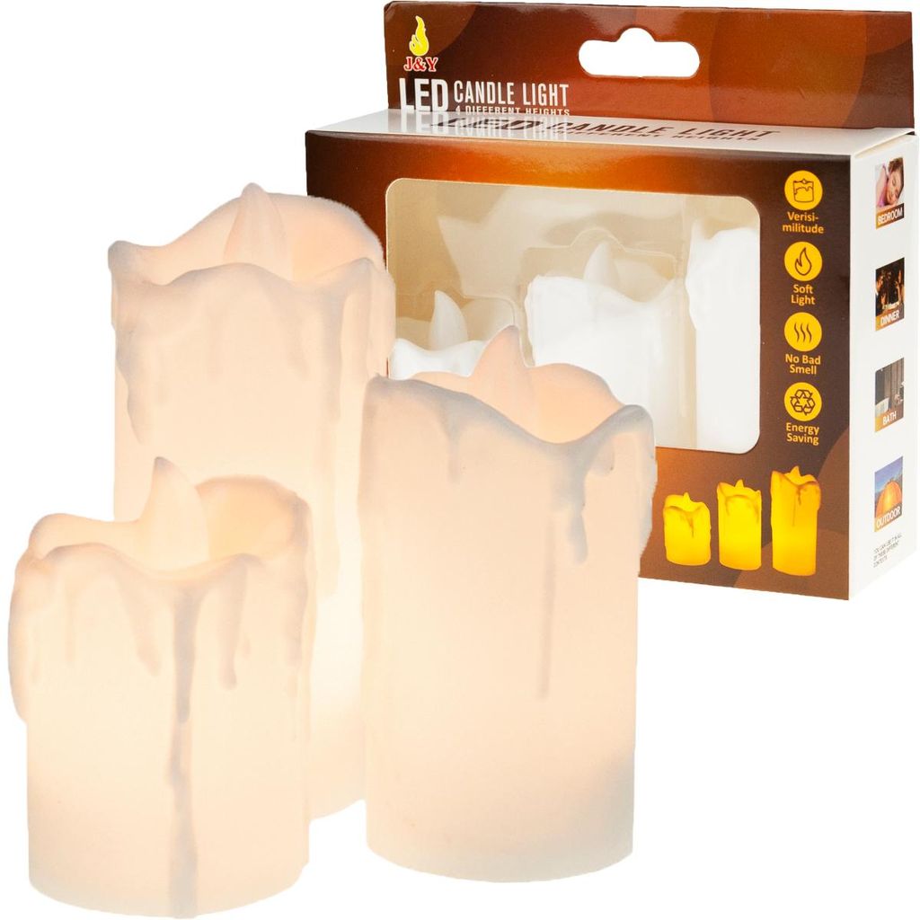 Tg59562 Led-Kaarsjes, Set Van 3 Stuks. Led-Invoeging Voor Productafbeelding 
