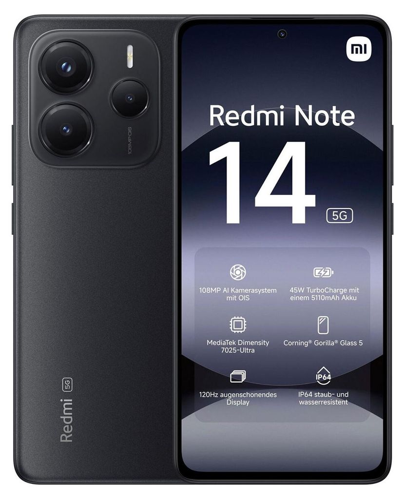 Xiaomi Redmi Note 14 256 GB Dual-SIM Midnight Black – stan Zdjęcie produktu 