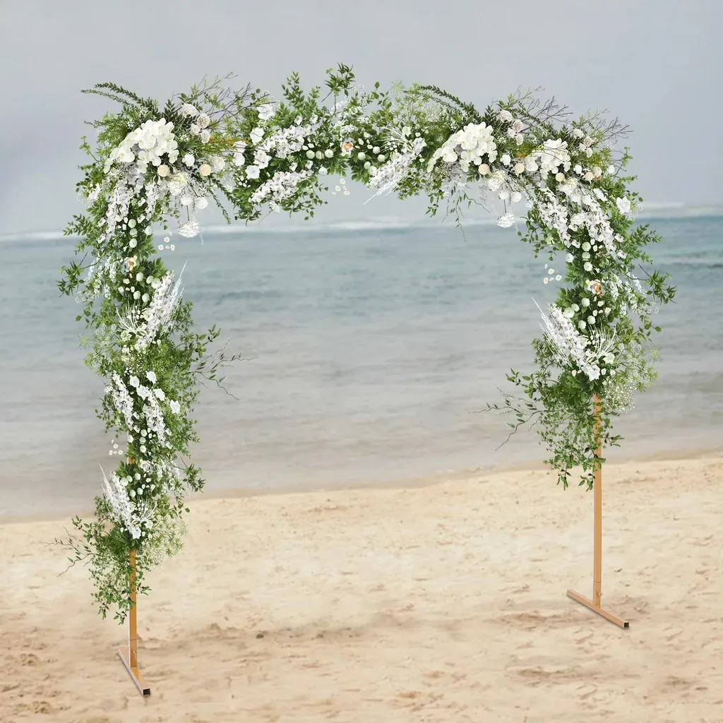 Support décoratif pour photobooth mariage réglable et trépied doré - 4