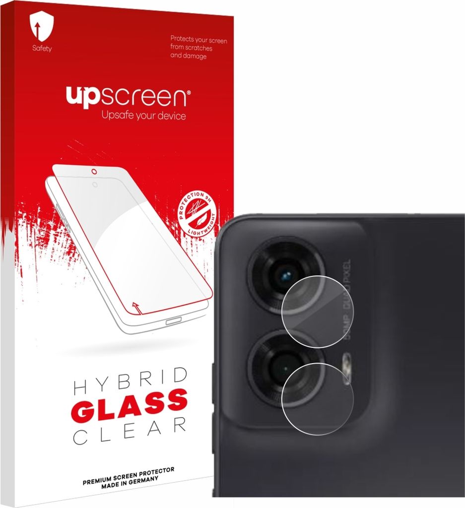 upscreen Schutzglas für Motorola Moto G24 Power (NUR Kameraschutz) Schutzfolie Panzer Folie Glas Display Schutz klar