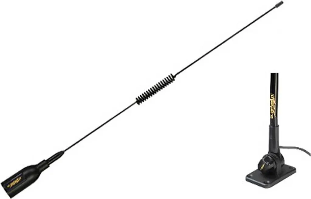 Antenne Glomex noire VHF/FM haute sensibilité pour milieu salin 3dB