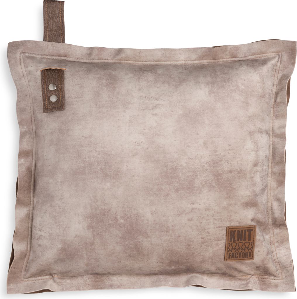 Knit Factory Dax Kissen - Beige - 50x50 cm