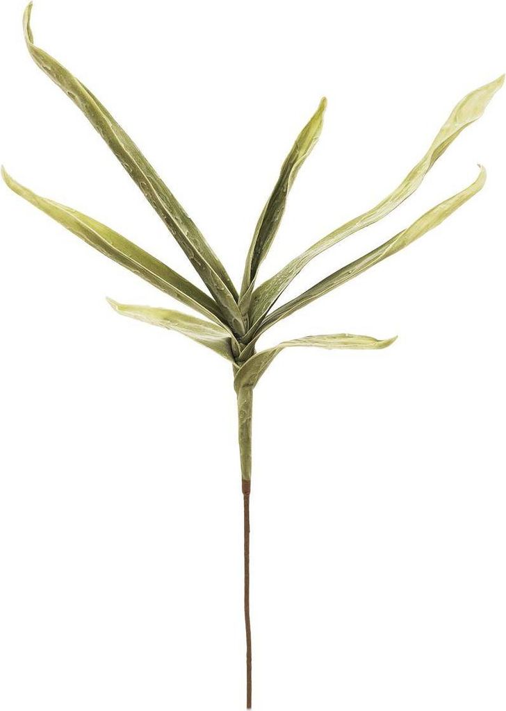 artplants.de Künstlicher Yuccazweig Shirin, 7 Blätter, grün, 105cm - wetterfest - Deko Zweig - Kunstzweig