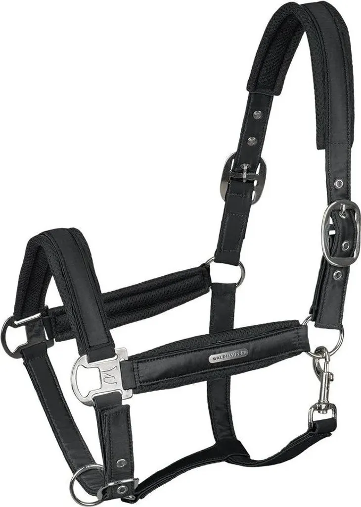 Waldhausen Licol en Nylon Breath Noir Taille WB pour Cheval de Selle
