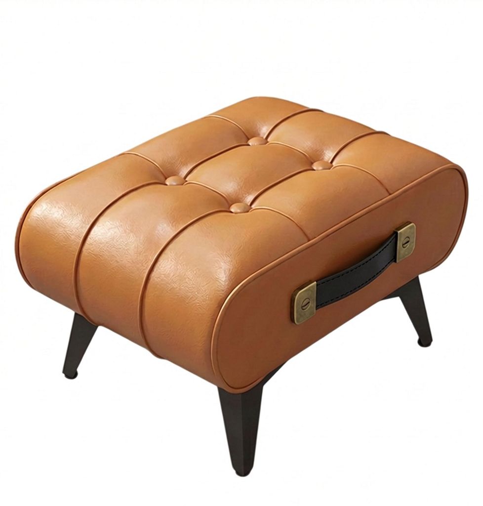 Kumo - Moderner Hocker Pouf Ottoman 35,5x25x30 cm Fußhocker Produktbild 