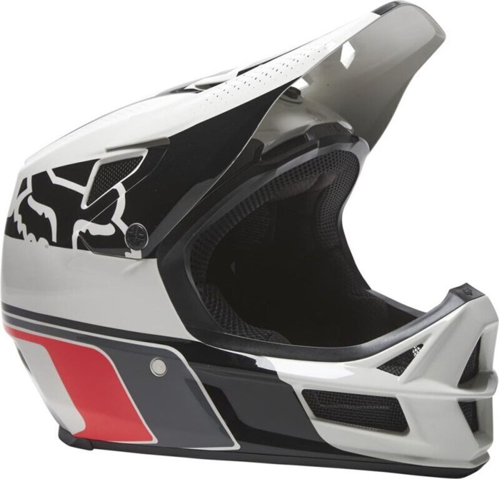 FOX RAMPAGE COMP DRTSRFR Downhillhelm XL in grau