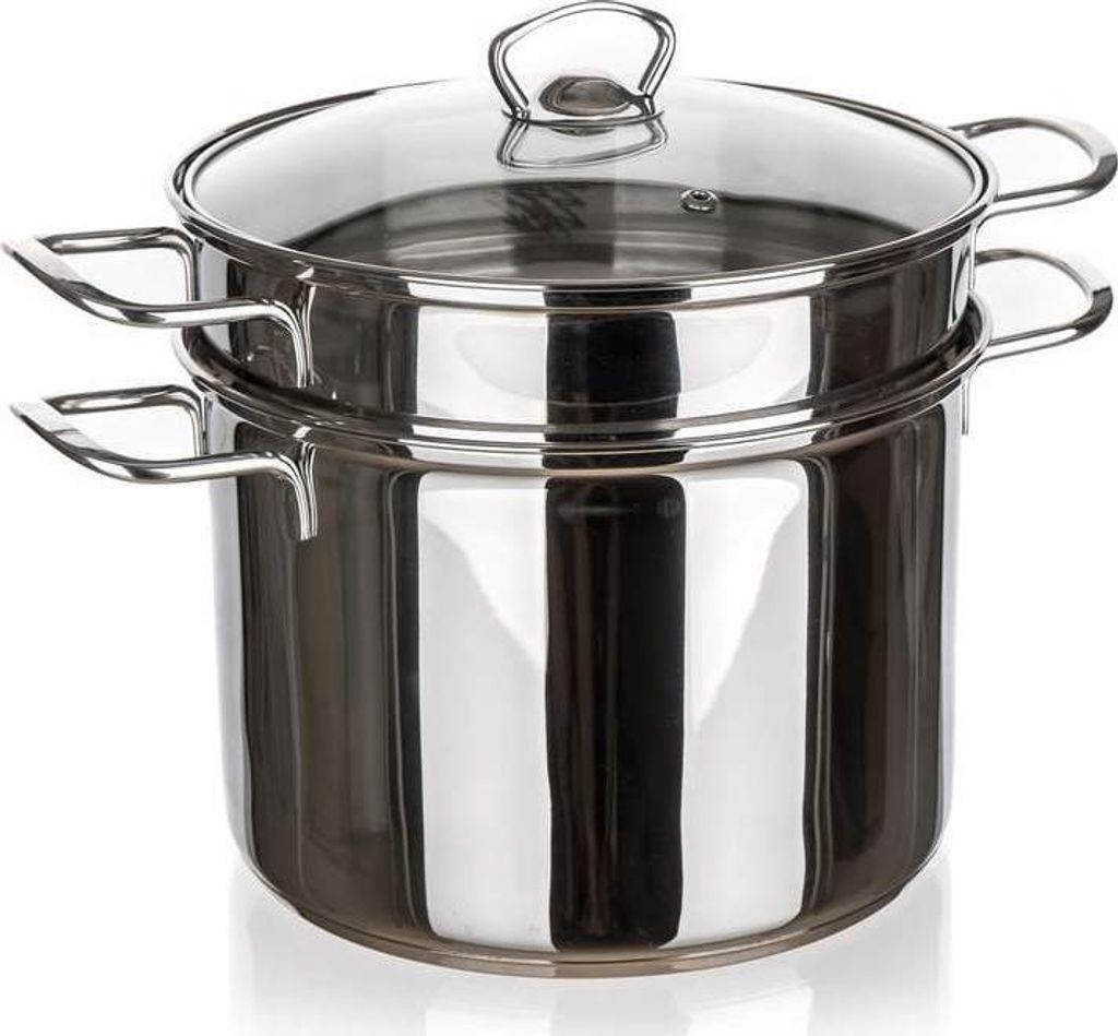 Kochtopf, Topf mit Nudelsieb, Edelstahl, hohe Qualität, Akcent 5l