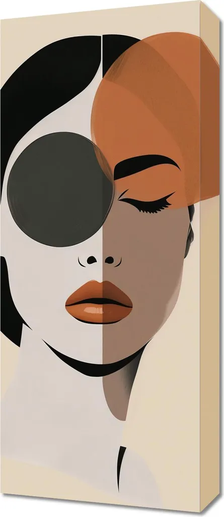 Esclusivo Quadro 30x70 cm Due lati della bellezza | Arte da Collezione