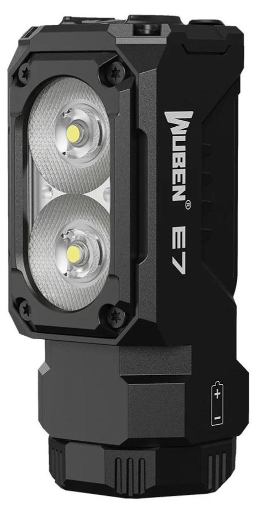Wuben E7 6500K EDC aufladbare Winkel LED Kopflampe Produktbild 