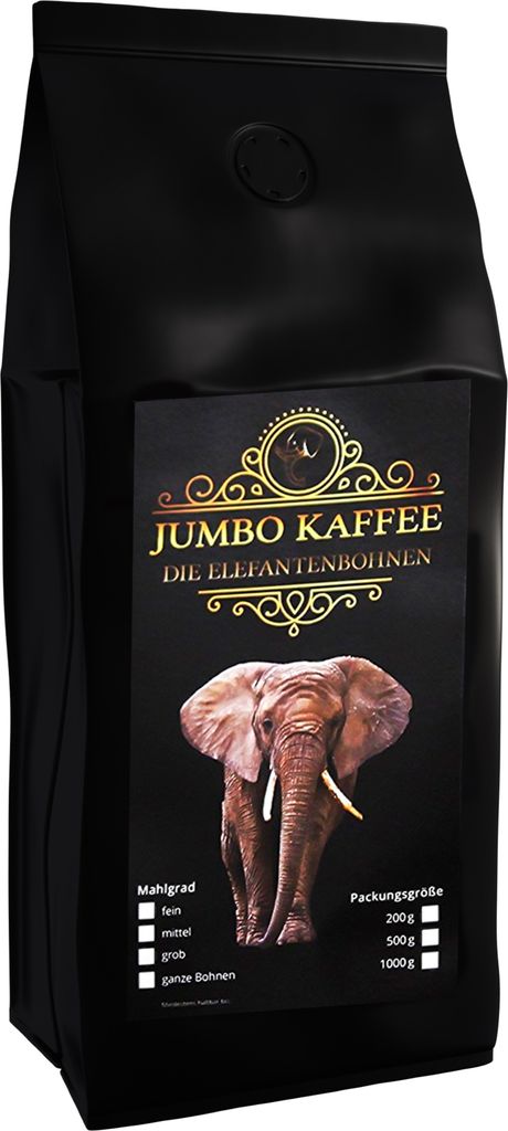 Jumbo Kaffee | Elefantenkaffee Maragogype (1000 g, Gemahlen)