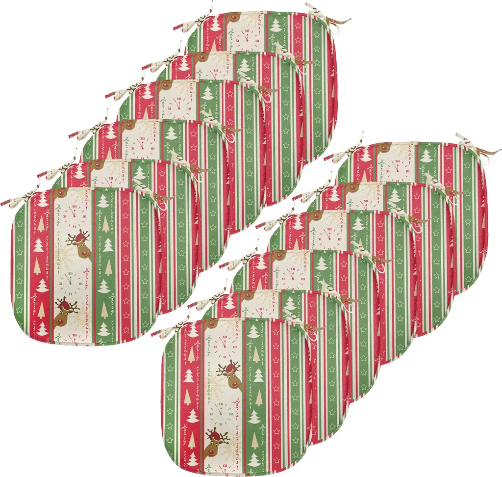 Set 12 Cuscini Natale ABAKUHAUS 40x40 | Deer Pines Design Impermeabile