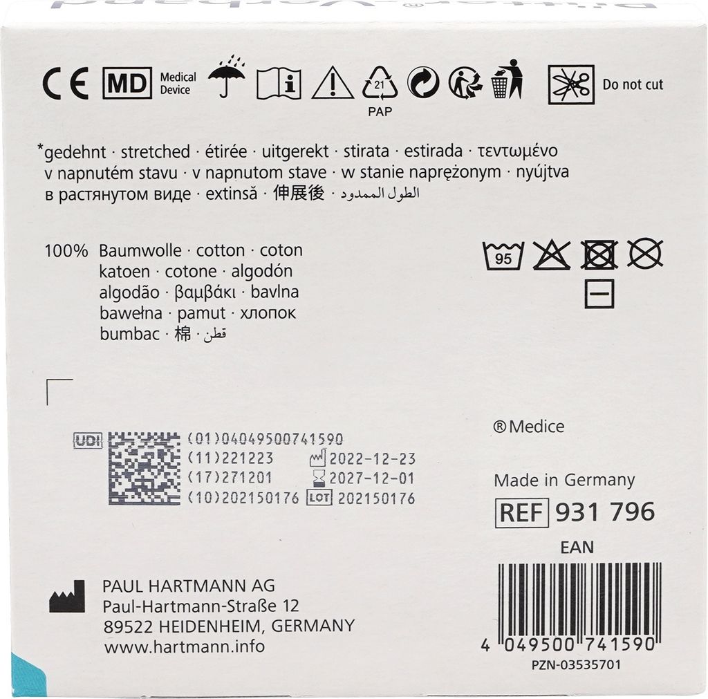 Hartmann Medicomp, kompresy z włókniny, niejałowe - 100 szt