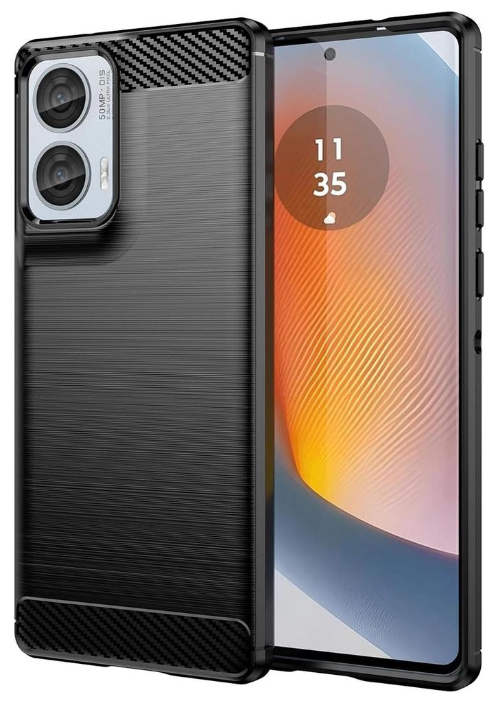 Hülle Carbon für Motorola Moto G85 5G Schutzhülle Handy Case TPU Cover Handyhülle